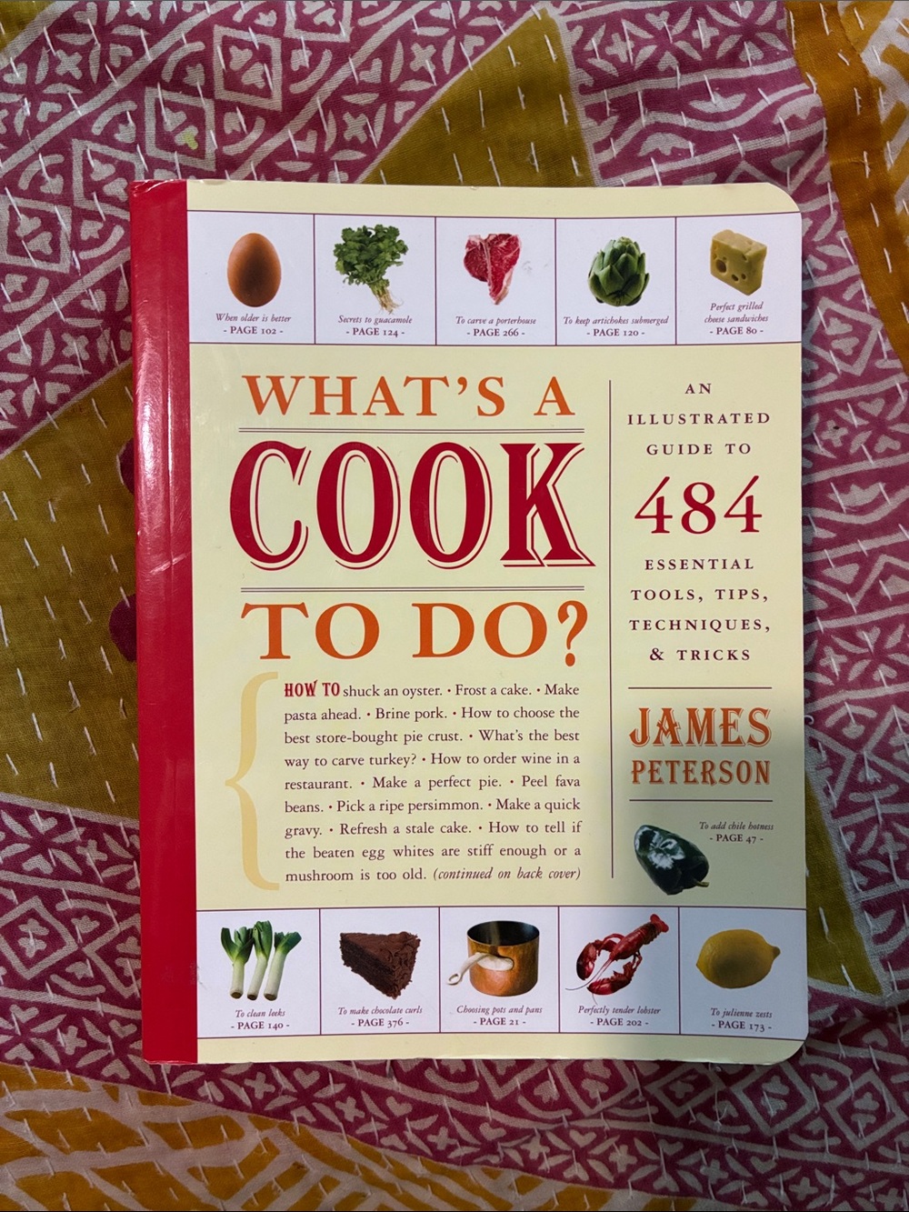 Artisan What’s a Cook To Do? - Cream & Red paperback Cookbook